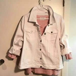 New White denim Jean jacket